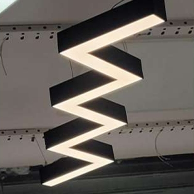 Zig Zag Linear Light Led Pendant